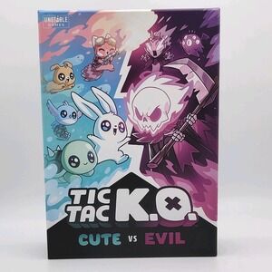Tic Tac K.O.‎ Cute vs Evil Card Game NEW 2–4 Players Ages 8+ Unstable Games